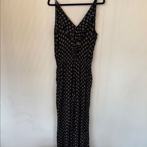 Anama Black and White Patterned Maxi Dress